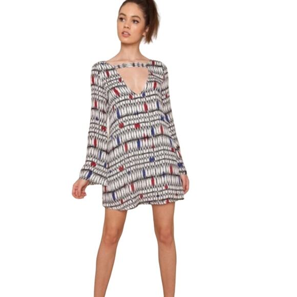 Stone Cold Fox Kloss Printed Silk Dress 2 - Picture 1 of 13